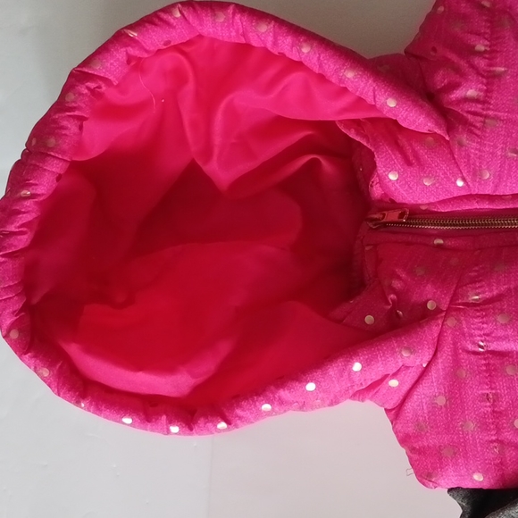 BODY GLOVE GIRL'S HOODED PUFFER JACKET PINK/GREY SIZE 7 - Picture 2 of 10